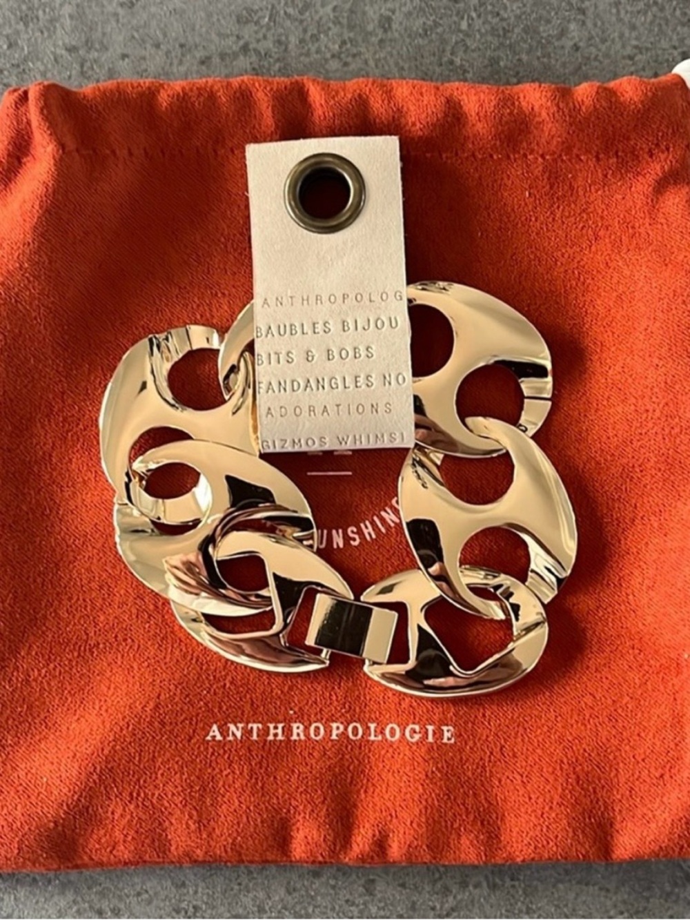 Anthropologie Bottlecap Link Bracelet